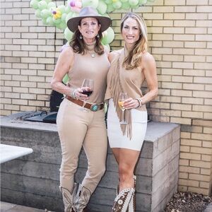 Johanna Ortiz Tan Fringe Top